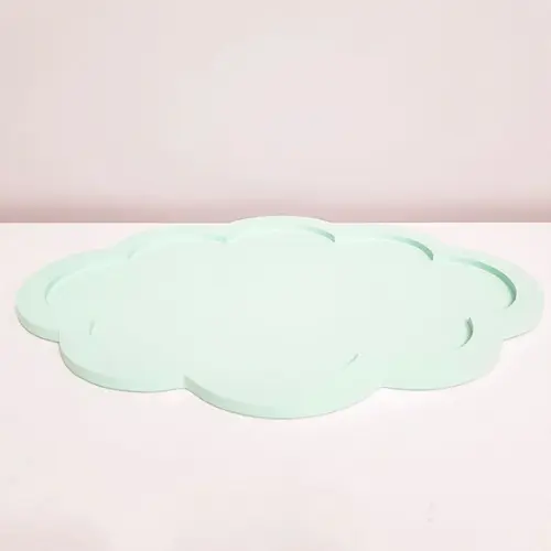 Bandeja 30x40cm Nuvem Verde Bebê para Kit Higiene Bebê