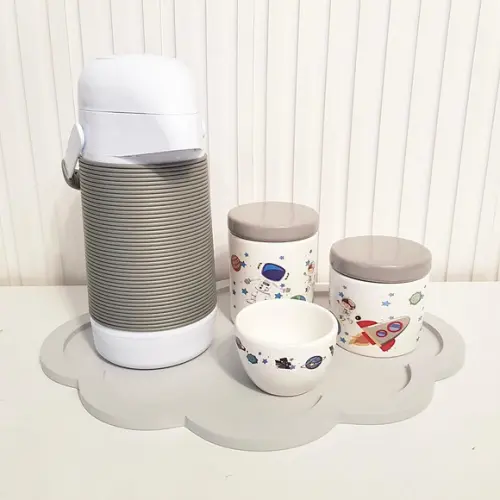 Bandeja 30x40cm Nuvem Cinza para Kit Higiene Bebê