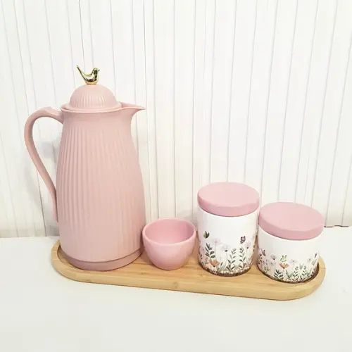 Garrafa Térmica 1l Mazar Rosa Milkshake