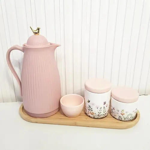 Garrafa Térmica 1l Mazar Rosa Milkshake