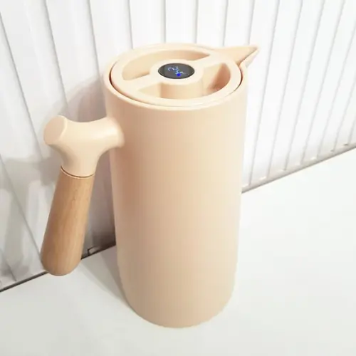 Garrafa Térmica 1l Nórdica com Termômetro Nude Salmão