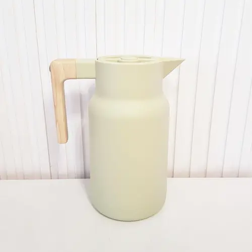 Garrafa Térmica 1l Organic Verde Menta - Cabo em Bambu