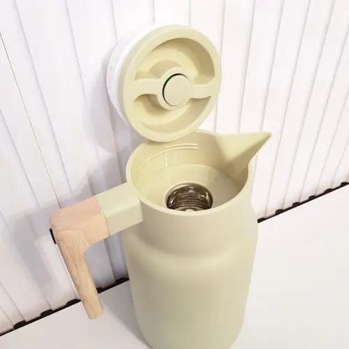 Garrafa Térmica 1l Organic Verde Menta - Cabo em Bambu