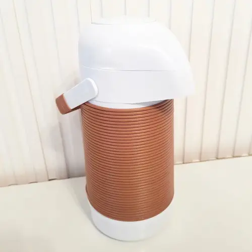 Garrafa Térmica com Capa Alinhavada Terracota / Telha