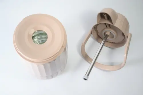 Garrafa Térmica Valentina 1l Bege Areia para Kit Higiene