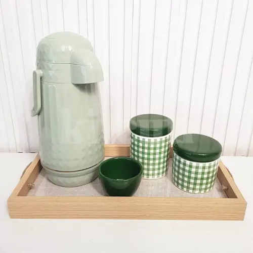 Garrafa Térmica Valentina 1l Verde Sage para Kit Higiene