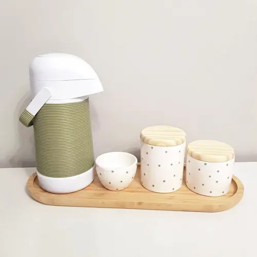 Kit Higiene 16x44cm Poás Verde Militar / Oliva - Alinhavada