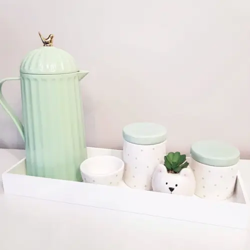 Kit Higiene 16x45cm Poás Verde Bebê - Térmica Bird
