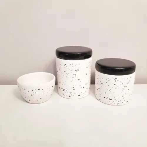 Kit Higiene 3 Pçs Granilite Preto