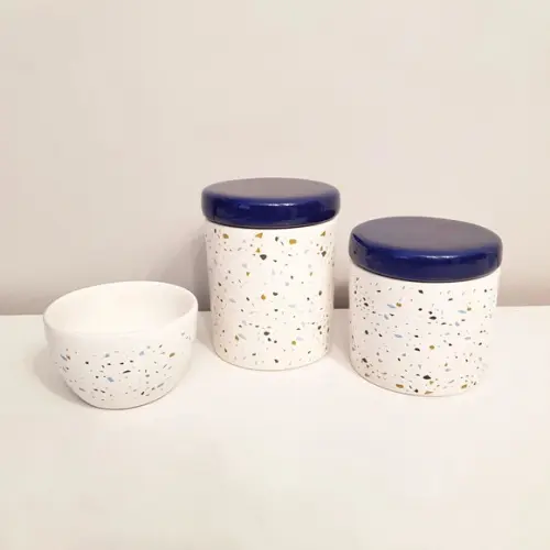 Kit Higiene 3 Pçs Granilite Azul Bebê