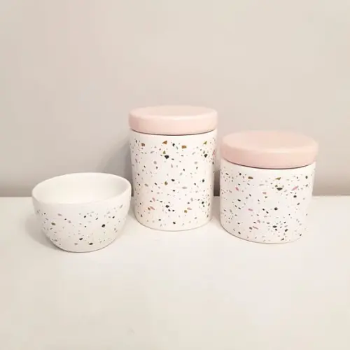 Kit Higiene 3 Pçs Granilite Rosa Rosé