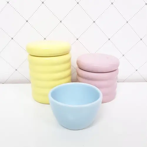 Kit Higiene 3 Peças Ondulado Candy Colors