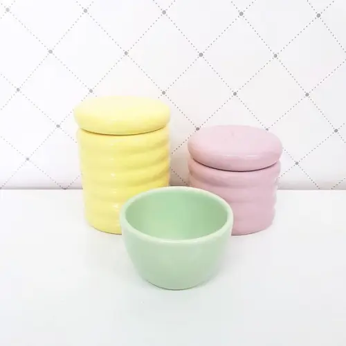 Kit Higiene 3 Peças Ondulado Candy Colors
