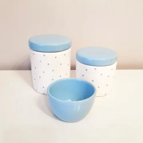 Kit Higiene 3 Peças Poás Azulbebê