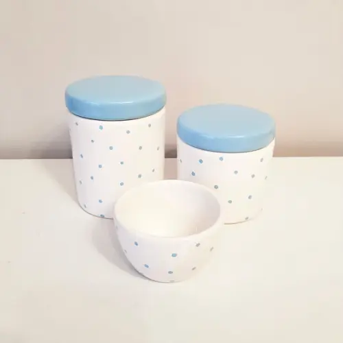 Kit Higiene 3 Peças Poás Azulbebê