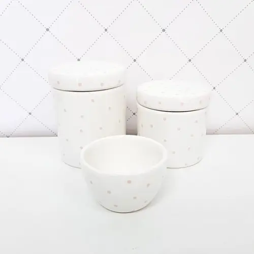 Kit Higiene 3 Peças Poás Rosé