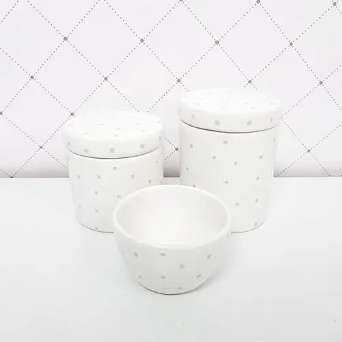 Kit Higiene 3 Peças Poás Verde Bebê