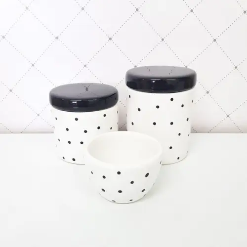 Kit Higiene 3 Peças Preto Poás