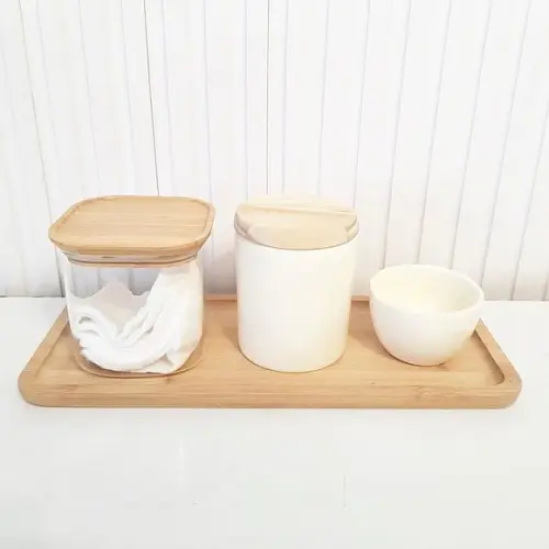 Kit Higiene Bebê 15x36cm Creme - Bellacotton