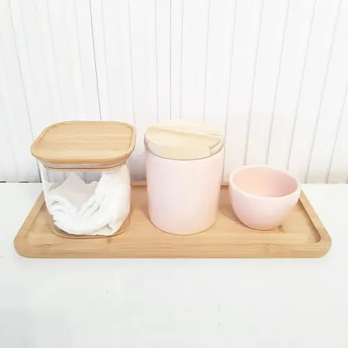 Kit Higiene Bebê 15x36cm Rosa Rosé - Bellacotton