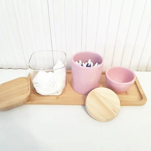 Kit Higiene Bebê 15x36cm Rosa Bebê - Bellacotton