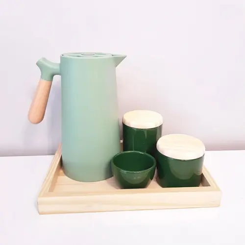 Kit Higiene Bebê 22x32cm Verde Floresta / Escuro - Pinus