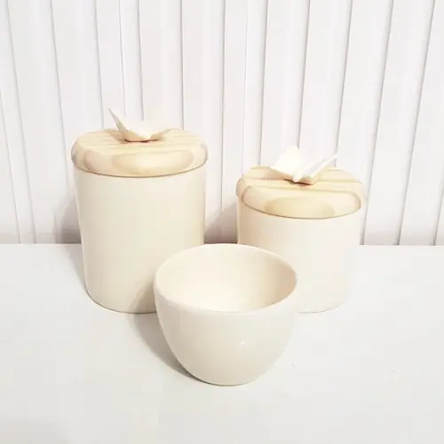 Kit Higiene Bebê 3 Peças Creme Aplique Borboleta - Pinus