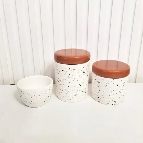 Kit Higiene Bebê 3 Peças Granilite Bege Unissex