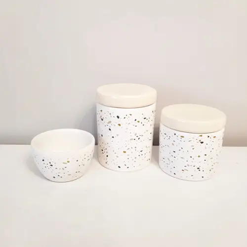 Kit Higiene Bebê 3 Peças Granilite Bege Unissex