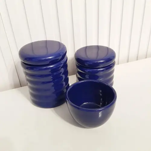 Kit Higiene Bebê 3 Peças Ondulado Azul Marinho (bic)
