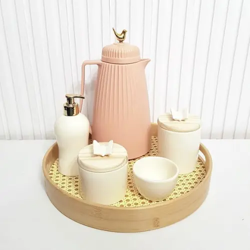 Kit Higiene Bebê Creme e Salmão Borboleta - Térmica Dove