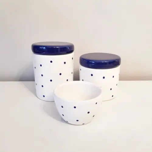Kit Higiene Bebê Menino 3 Peças Poás Azul Marinho