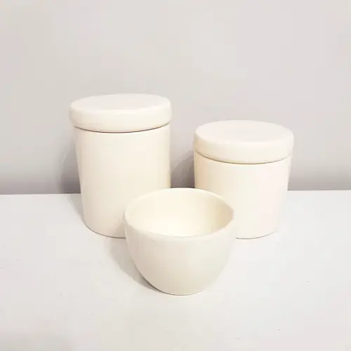 Kit Higiene Bebê Unissex 3 Peças Creme - Tampa Cerâmica