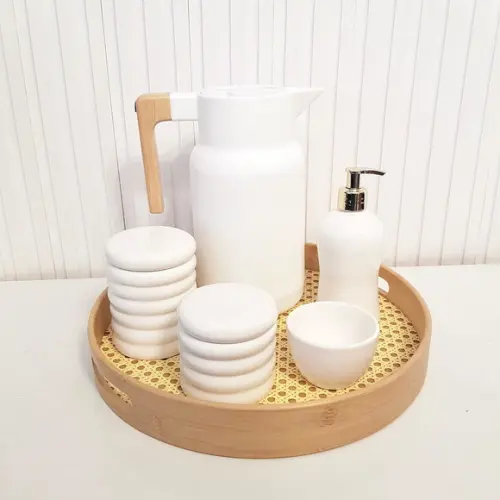 Kit Higiene Ondulado Branco - Palhinha + Organic
