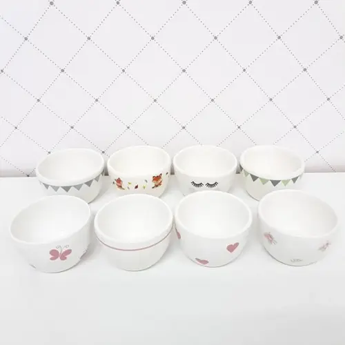 Molhadeira/cumbuca Cerâmica Avulsa Estampada