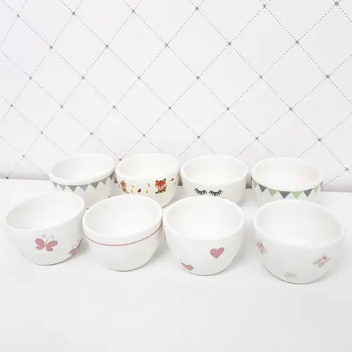 Molhadeira/cumbuca Cerâmica Avulsa Estampada