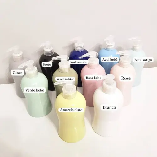 Porta Álcool-gel / Sabonete Cerâmica Liso Várias Cores