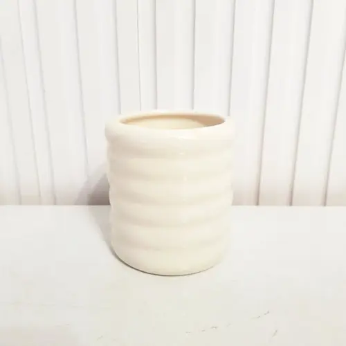 Porta-trecos/pente em Cerâmica Modelo Ondulado -várias Cores