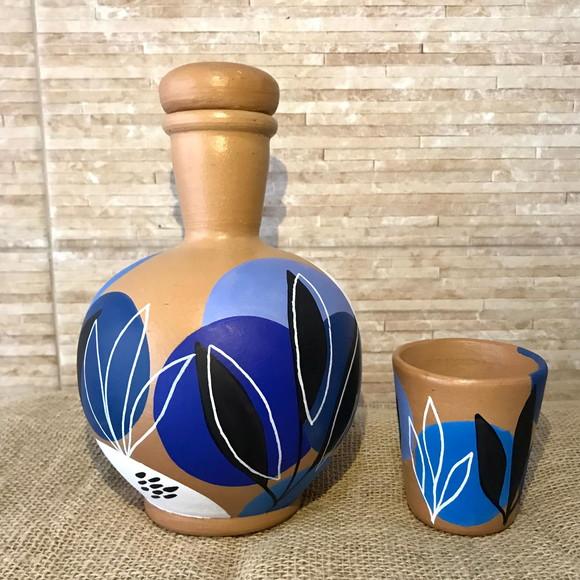 Moringa de Barro 1,5 litros e 1 Copo de Barro de Brinde