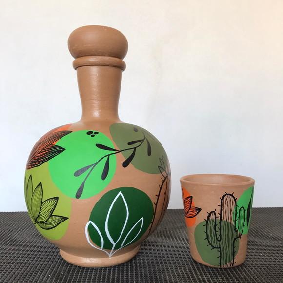 Moringa de Barro 1,5 l e 1 Copo de Barro de Brinde
