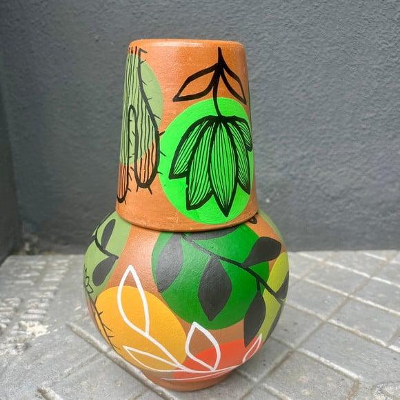 Moringa de Barro 700ml + 1 Copo de barro de Brinde