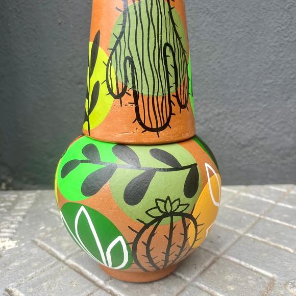 Moringa de Barro 700ml + 1 Copo de barro de Brinde