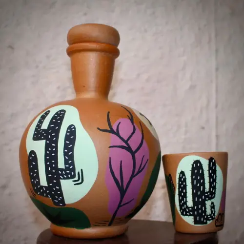 Moringa de Barro 1,5 l e 1 Copo de barro de Brinde