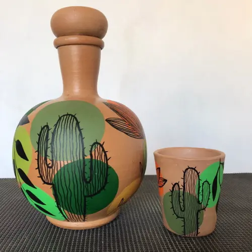 Moringa de Barro 1,5 l e 1 Copo de Barro de Brinde