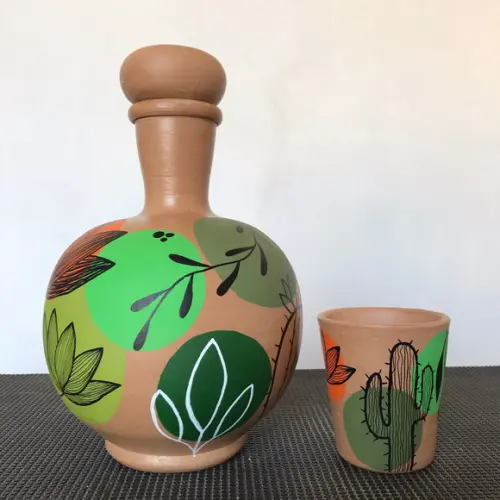 Moringa de Barro 1,5 l e 1 Copo de Barro de Brinde