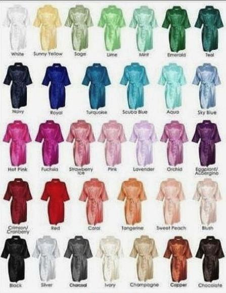 Kit 10 Robes Cetim com Lycra