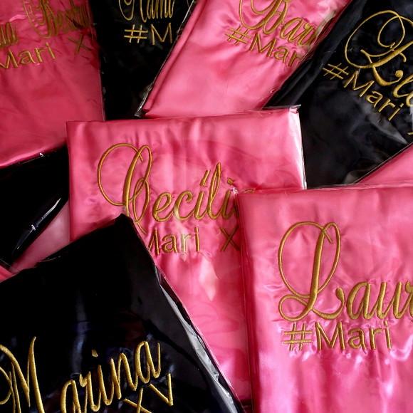 Kit 8 Robes com Bordado Debutante, Formando, Madrinha