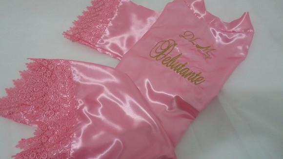 Robe com Bordado, Acabamento em Gripier