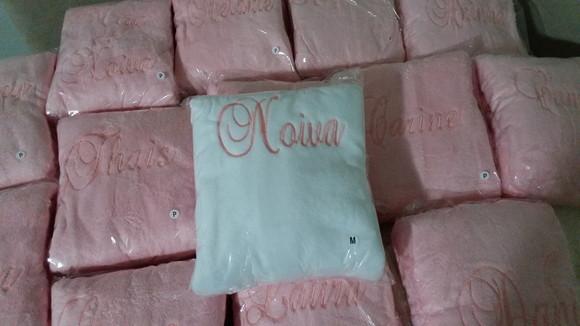 Roupão Inverno Microfibra com Bordado.