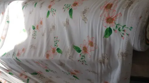Robe Viscose Floral Mangas 3/4